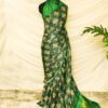 Pure Handloom Green Gaji Silk Saree