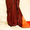 Pure Handloom Maroon Gaji Silk Saree