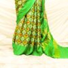Pure Handloom Parakeet Green Gaji Silk Saree