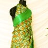 Pure Handloom Parakeet Green Gaji Silk Saree