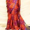 Pure Handloom Red Luxury Gaji Silk Saree