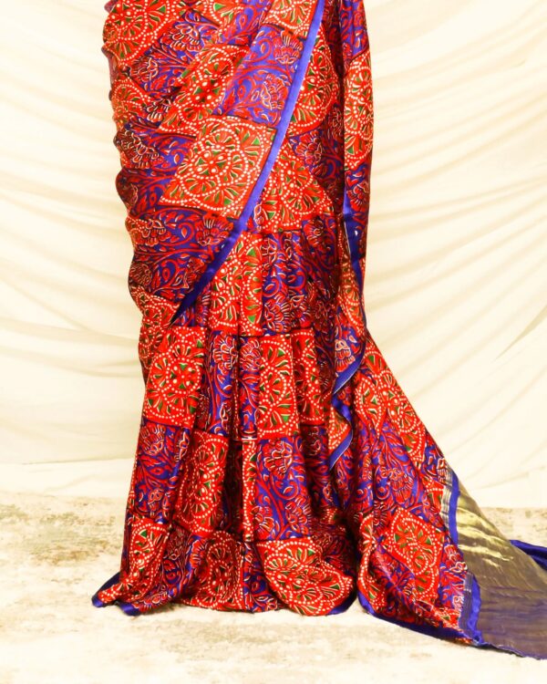 Pure Handloom Red Luxury Gaji Silk Saree
