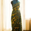 Pure Handloom Yellow with Blue Linen Saree