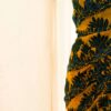 Pure Handloom Yellow with Blue Linen Saree