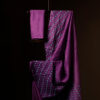 Purple Kota Cotton Sarees,  close up