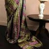 Casual Hand Block Printed Pure Desi Tussar Silk Saree
