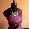 Pure Handloom Tie and Dyed  Line Tussar Silk Saree