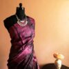 Pure Handloom Tie and Dyed  Line Tussar Silk Saree