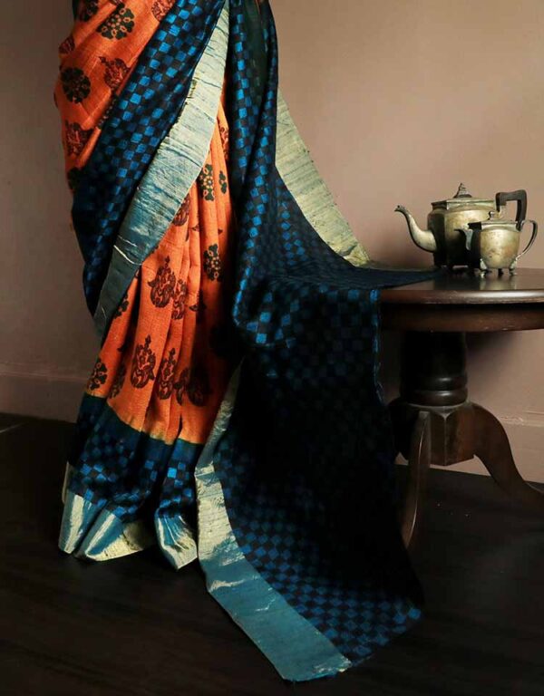 Pure Duppion Silk Saree