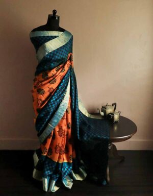 Pure Duppion Silk Saree