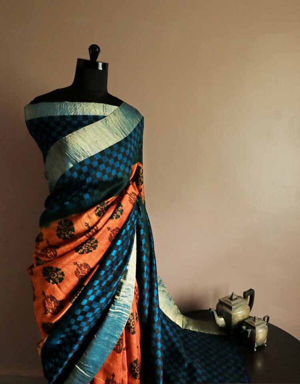 Pure Duppion Silk Saree