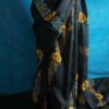 Pure Hand Block Printed Linen Saree