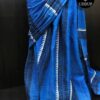 Blue Borderless Mul Cotton Saree & Affordable Cotton Sarees