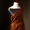 Earthy Elegance Brown Printed Pure Organza Silk Saree