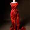 Pure Red Silk Cotton Saree