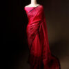 Blush Blossom Pink Pure Organza Silk Saree