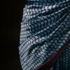 Pure Hand block Blue and black Raw Silk saree