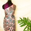 Pure Handloom Peach Modal Silk Saree