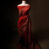Maroon Handloom Silk Cotton Saree
