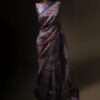 Pastel Palette Light Grey Multicolor Printed Pure Organza Silk Saree