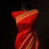 Red and Yellow color Silk Cotton Saree
