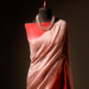 Velvet Rouge Red Pure Dupion Silk Saree