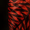 Sunset Noir Orange and Black Pure Organza Silk Saree