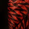 Sunset Noir Orange and Black Pure Organza Silk Saree
