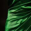 Pure Hand block Printed Parrot Green Silk saree