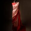 Velvet Rouge Red Pure Dupion Silk Saree