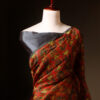 Earthy Elegance Brown Printed Pure Organza Silk Saree