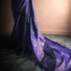 Pure Hand Block Printed Line Tussar Saree