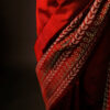 Maroon Handloom Silk Cotton Saree