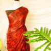 Pure Handloom Ferrari Red Modal Silk Saree
