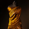 Greenish Gold Colour Silk Cotton Saree