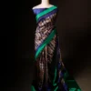 rn-image_picker_lib_temp_ab8bfe40-f53b-4cca-bd79-ef101b28ab70 Pure Hand block Beige and blue Raw Silk saree