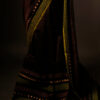 Dark brown color Silk Cotton Saree