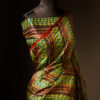 Mint Mirage Light Green Striped Pure Organza Silk Saree