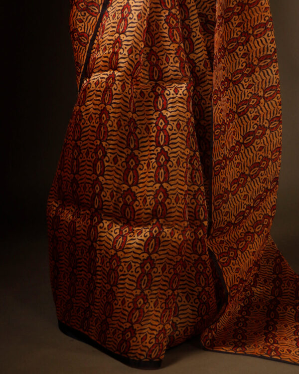 Apricot Dream Printed Pure Organza Silk Saree