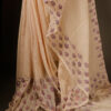 Pure Ivory White Mul Cotton Saree