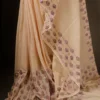 Pure Ivory White Mul Cotton Saree