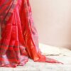 Pure Handloom Royal Pink Silk Cotton Saree