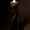 Dark brown color Silk Cotton Saree