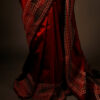 Maroon Handloom Silk Cotton Saree