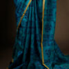 Breeze Pure Blue Soft and Light Handloom Silk Cotton Saree