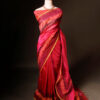 Pure Pink Silk Cotton Saree
