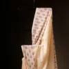 Pure Ivory White Mul Cotton Saree
