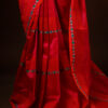 Pinkish Red Silk Cotton Saree