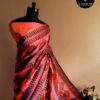 Pure Handloom Peach Silk Cotton Saree