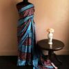Hand Block Printed Pure Desi Tussar Silk Saree